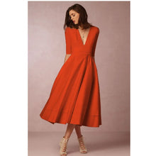 Vintage 60er Jahre A-Linien Swing Kleid – Orange