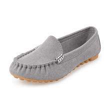 Damen Loafer Slip On Casual – Grau