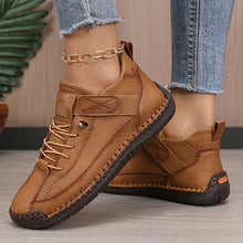 Damensneaker mit elastischer Sohle und Klettverschluss – Braun