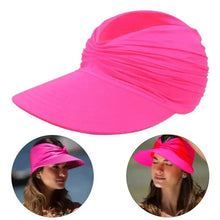Damen Sonnenhut mit UV Schutz und breitem Schirm – Rosa