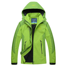 Sophie | Damen Steppjacke wasserdichte Outdoorjacke mit Kapuze – Grün