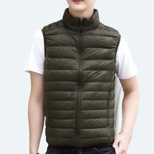 Luisa | Damen Steppweste leichte Puffer Vest mit Reißverschluss Stehkragen – Grün