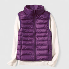 Luisa | Damen Steppweste leichte ärmellose Puffer Vest Women Übergangsjacke – Lila