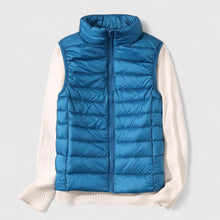Luisa | Damen Steppweste leichte ärmellose Puffer Vest Women Übergangsjacke – Himmelblau