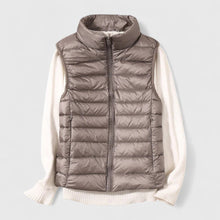 Luisa | Damen Steppweste leichte ärmellose Puffer Vest Women Übergangsjacke – Khaki