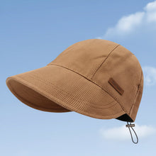 Damenhut mit verstellbarem Verschluss und gebogener Krempe – Khaki