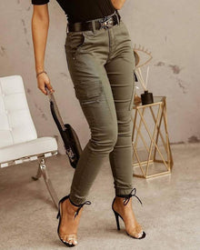 Damen Arbeits Cargo Hose | Leichte – Grün