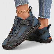 Barbara | Damen Lässige Schnür-Sneaker – Dunkelblau