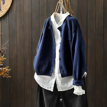 Damen Strickjacke in Übergrößer | Bequem – Dunkelblau