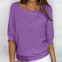 Sommerliche Eleganz - Elma Pullover – Lila