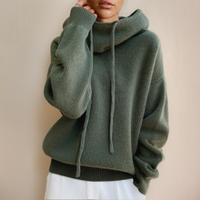 Strick-Hoodie mit Relaxed Fit | Lockerer Rollkragen | Lässige Eleganz – Grün