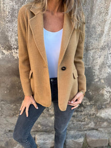 Liriane | Eleganter Blazer – Braun