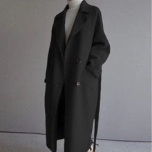 Liriane | Eleganter Oversize-Mantel – Schwarz