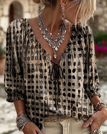 Bastila - Lässige Bluse MIT Polka Dots – Schwarz