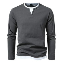 Alwin | Premium Longsleeve aus gekämmter Baumwolle – Grau