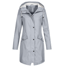 Regenjacke Damen Übergangsjacke | Funktional & Mit Kapuze – Grau
