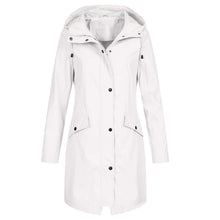 Regenjacke Damen Übergangsjacke | Funktional & Mit Kapuze – Weiß