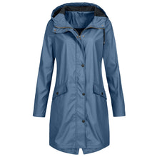 Regenjacke Damen Übergangsjacke | Funktional & Mit Kapuze – Blau