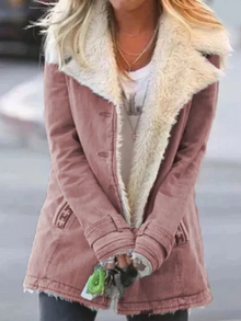 Annie | Winter Eleganz Jacke – Hellrosa