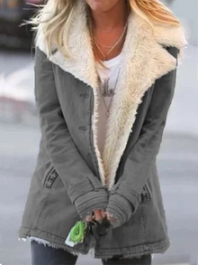 Annie | Winter Eleganz Jacke – Grau