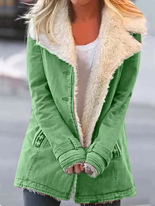 Annie | Winter Eleganz Jacke – Grün