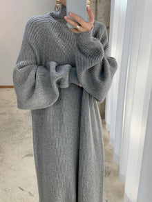 Yavanna | Winter Maxikleid – Grau