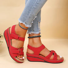 Sandalen Menorca - Handgefertigte Kollektion – Rot