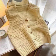 Filomena | Ärmellose Strickjacke – Gelb