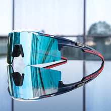 Aerovex - Verspiegelte Rundum Geschlossene Fahrrad Sonnenbrille – Marineblau