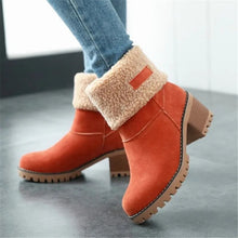 Dafnie | Kuschelige Winter-Schneestiefel aus Wolle – Orange