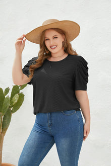 Cham - Plus Size Bluse Bequem Elegant – Schwarz