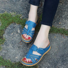 Rickta  |  Hochwertig Orthopädische Sandalen mit offener Zehe – Blau