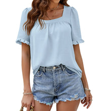 Rasten - Top Bequem & Leger Damen – Babyblau