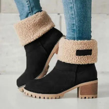 Dafnie | Kuschelige Winter-Schneestiefel aus Wolle – Schwarz