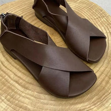 Coolen- Rutschfeste Leder Sandale für Damen & Herren – Braun