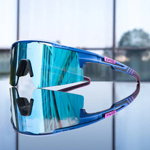 Aerovex - Verspiegelte Rundum Geschlossene Fahrrad Sonnenbrille – Himmelblau