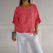 Damen Sommer Elegante Bluse | Leicht – Rot