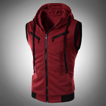 Brasiliano Slim-Fit Kapuzenweste – Rot