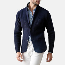 Remo™ | Herren Blazer Jacke im klassischen Vintage-Stil – Marineblau