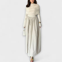 Jessica - Entspanntes Plisseekleid – Weiß