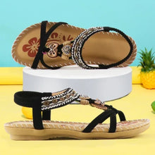 Salista  | Orthopädische Sandalen im böhmischen Stil – Schwarz