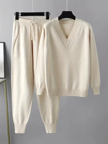 Madison – Zweiteiliges Set mit langen Ärmeln – Beige