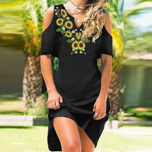Tasha - Damen Sommerkleid mit Blumenmuster – GELB