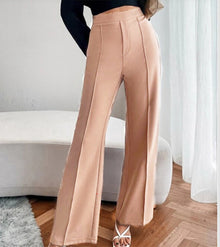 Carey | Lose gerade Hosen – Beige