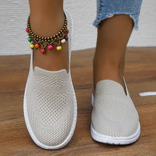 Lisa - Atmungsaktive Slip-On-Casual-Sneaker für Damen | Bequeme Slipper aus Strick-Mesh für Damen – Beige