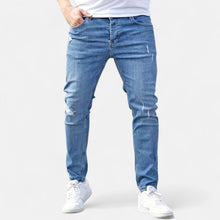 Ermes™ | Slim Fit Jeans mit Zerrissenen Design – Blau