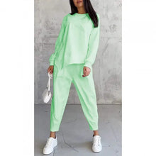 Tashia – Lässiges Set aus Langarm Pullover Und Jogginghose – Grün