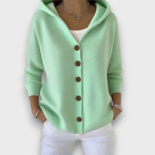 Dariane – Strickjacke mit Knopfleiste – Grün