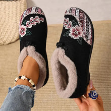 Dannelia – Bequeme Schuhe Aus Kunstfell – Schwarz