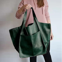 Lunara | Geräumige Ledertasche – Grün